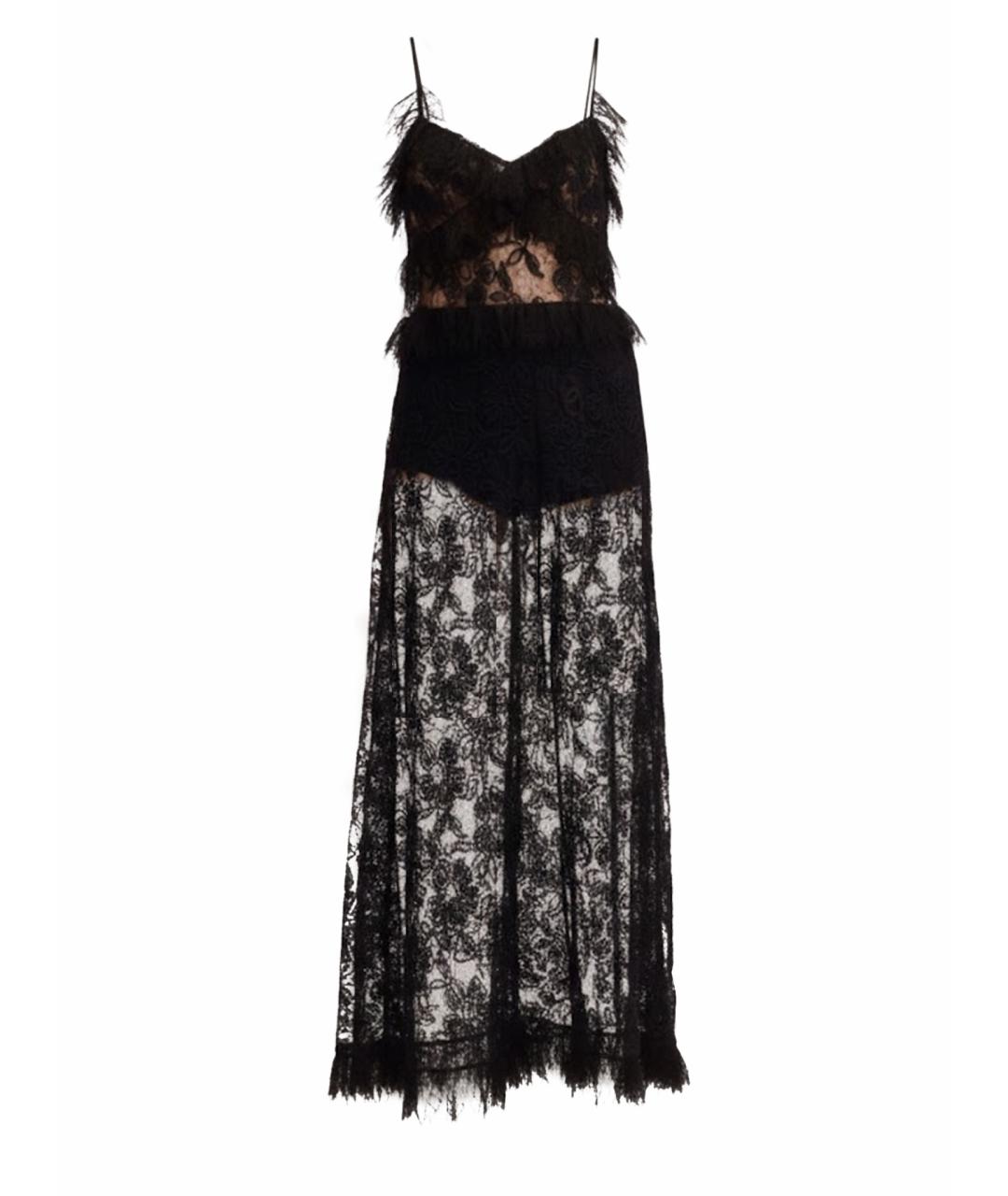 CHANEL Черное кружевное вечернее платье, фото 1
