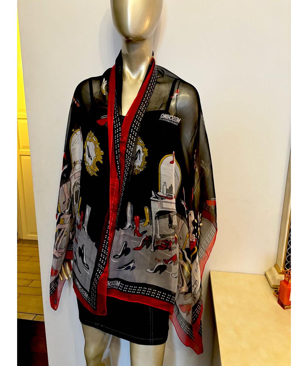 MOSCHINO Мульти шелковый шарф, фото 7