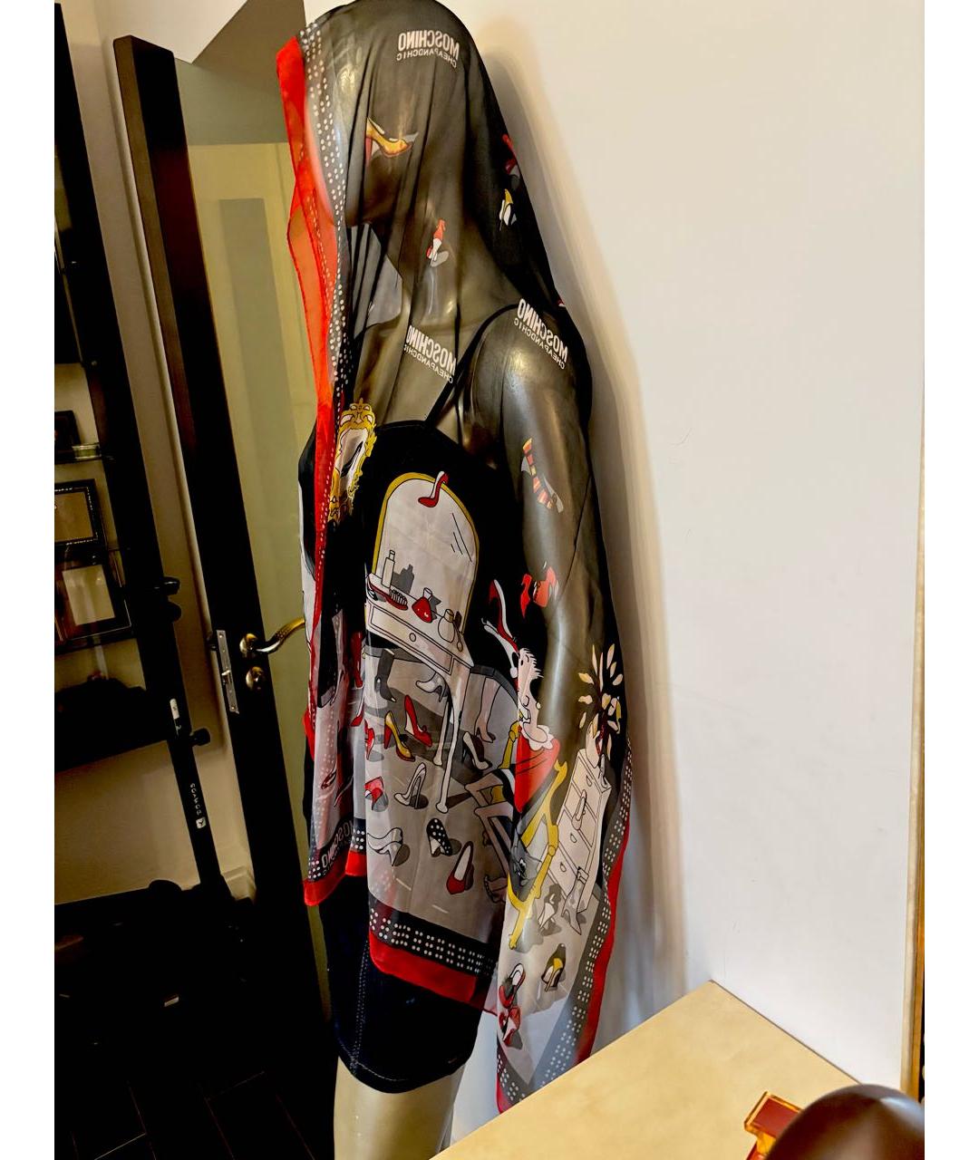 MOSCHINO Мульти шелковый шарф, фото 6