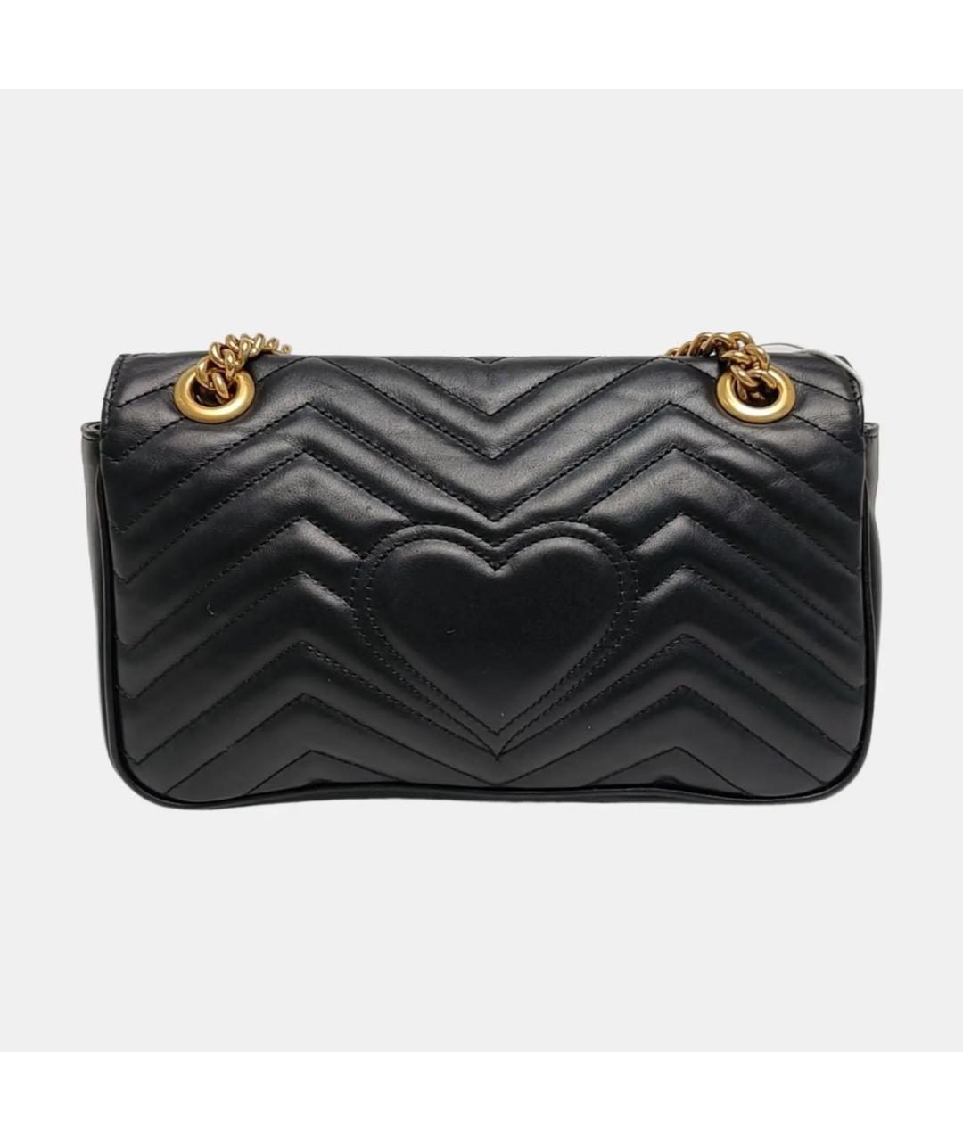 GUCCI Черная кожаная сумка через плечо, фото 4