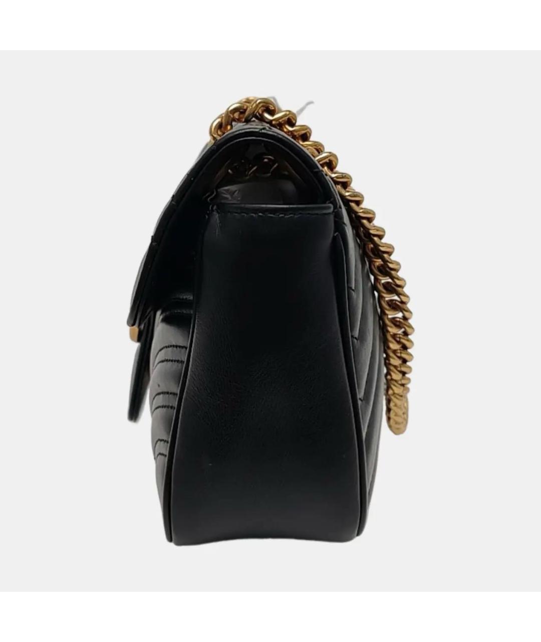 GUCCI Черная кожаная сумка через плечо, фото 2