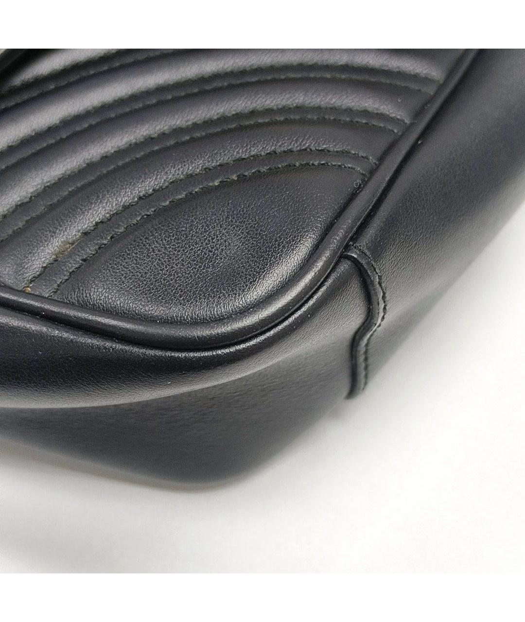 GUCCI Черная кожаная сумка через плечо, фото 7