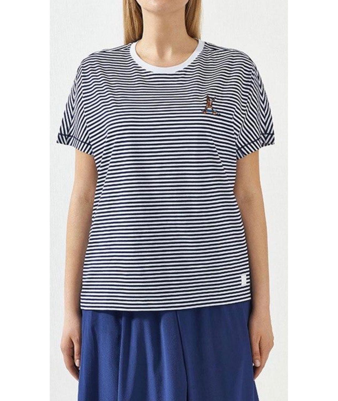 BOGNER Синяя хлопковая футболка, фото 3