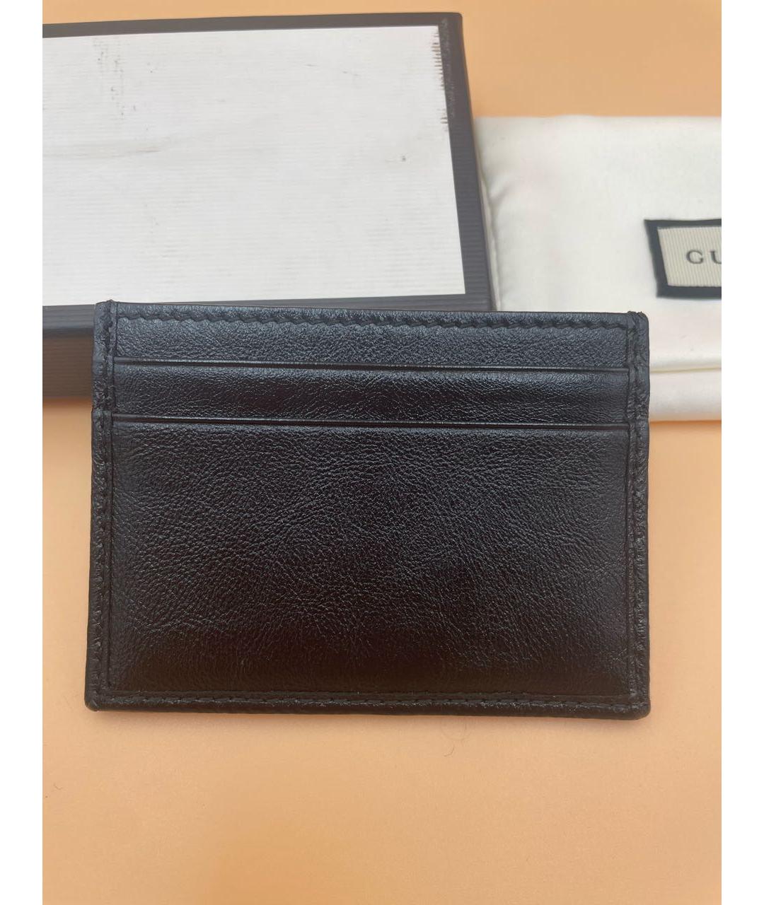 GUCCI Черный кожаный кардхолдер, фото 2