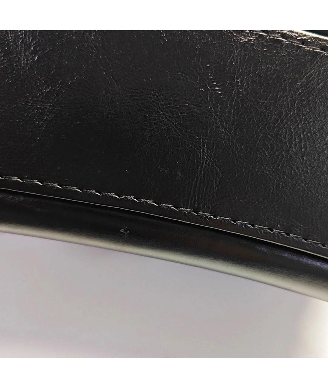 CHANEL Черная кожаная сумка через плечо, фото 8
