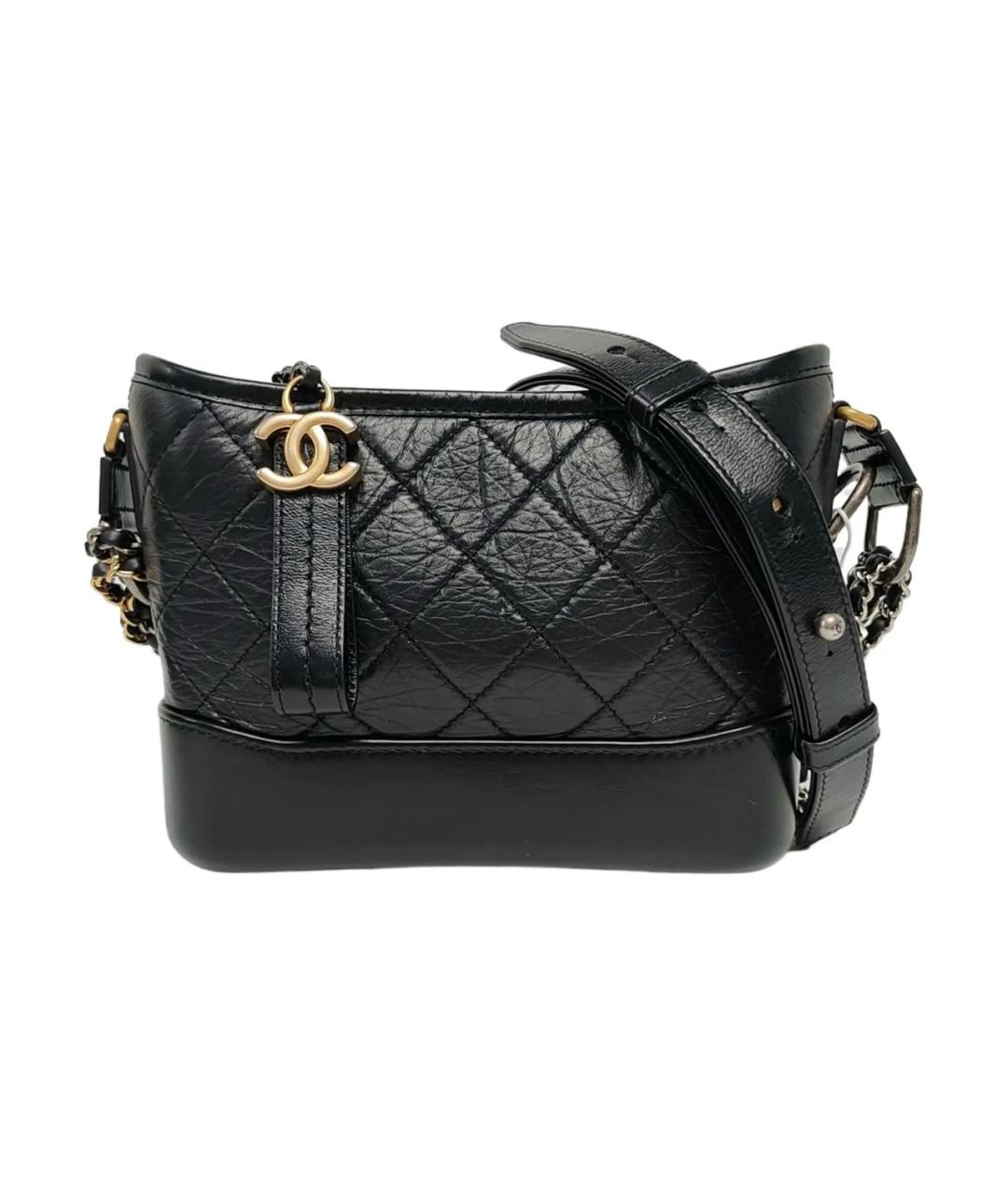 CHANEL Черная кожаная сумка через плечо, фото 1