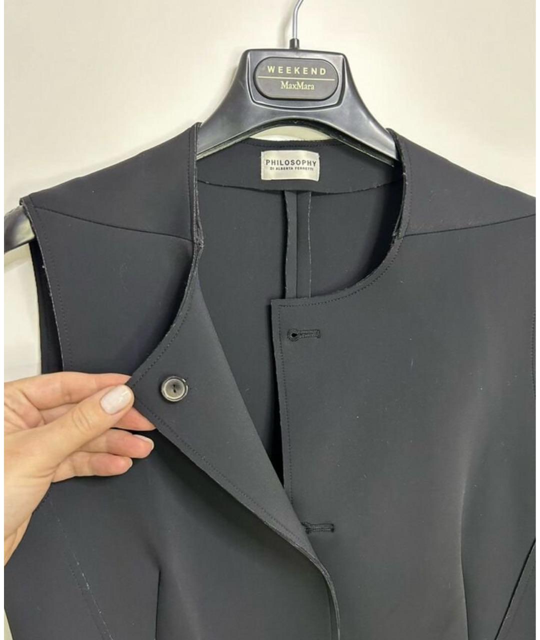 ALBERTA FERRETTI Черный жилет, фото 6