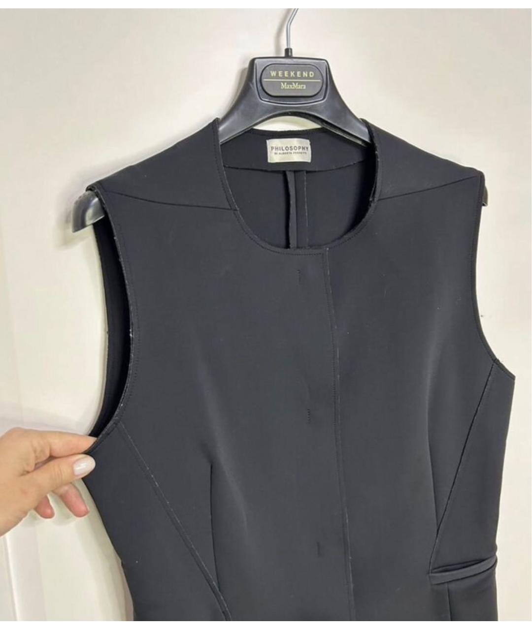 ALBERTA FERRETTI Черный жилет, фото 7