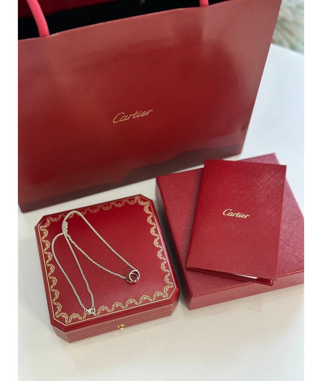 CARTIER Серебряное колье из белого золота, фото 3