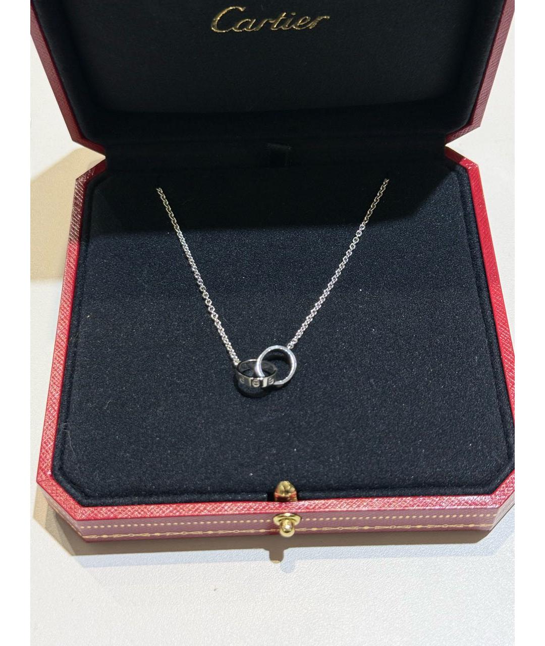 CARTIER Серебряное колье из белого золота, фото 6