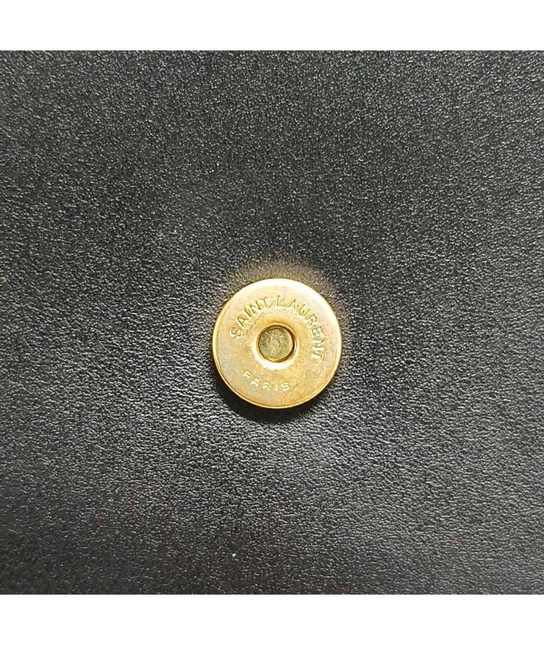 SAINT LAURENT Черная кожаная сумка через плечо, фото 7