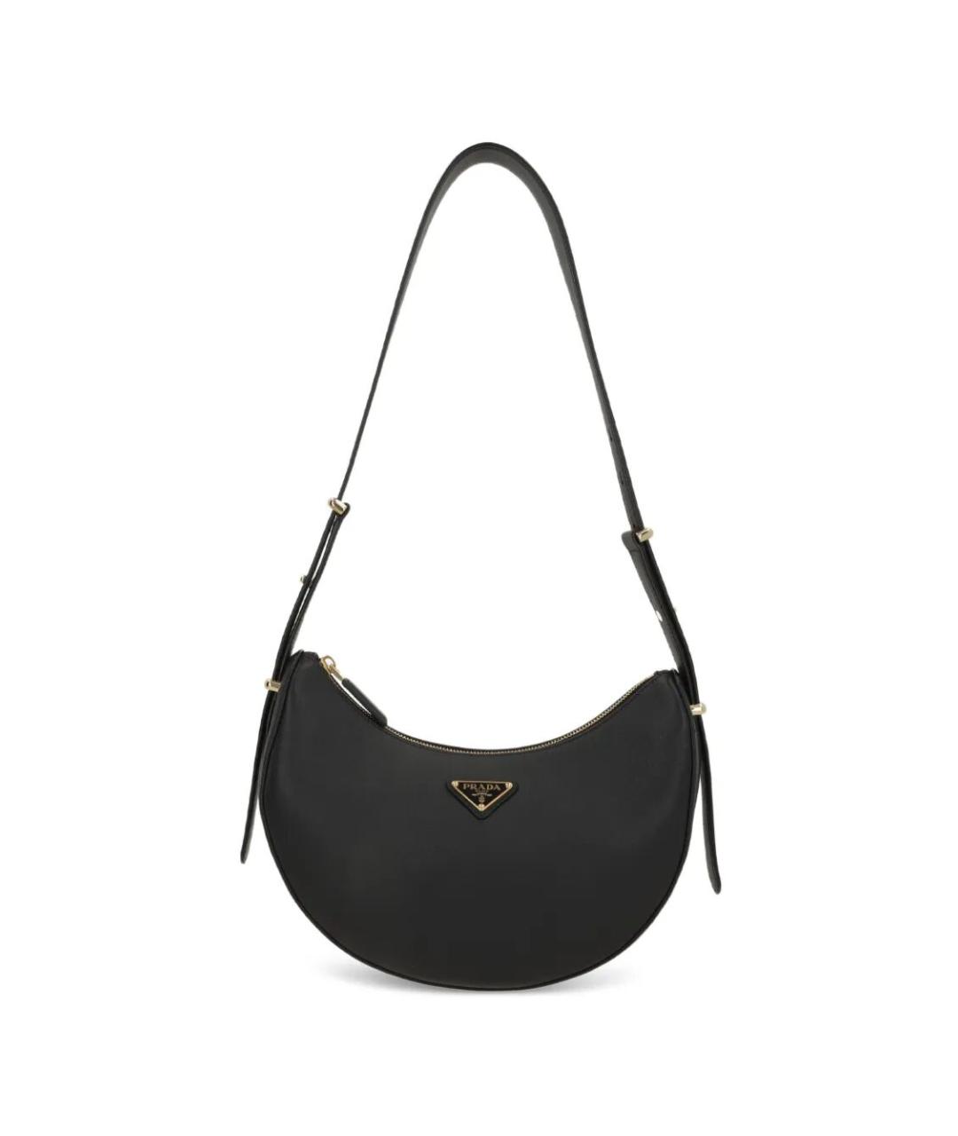 PRADA Черная кожаная сумка через плечо, фото 1