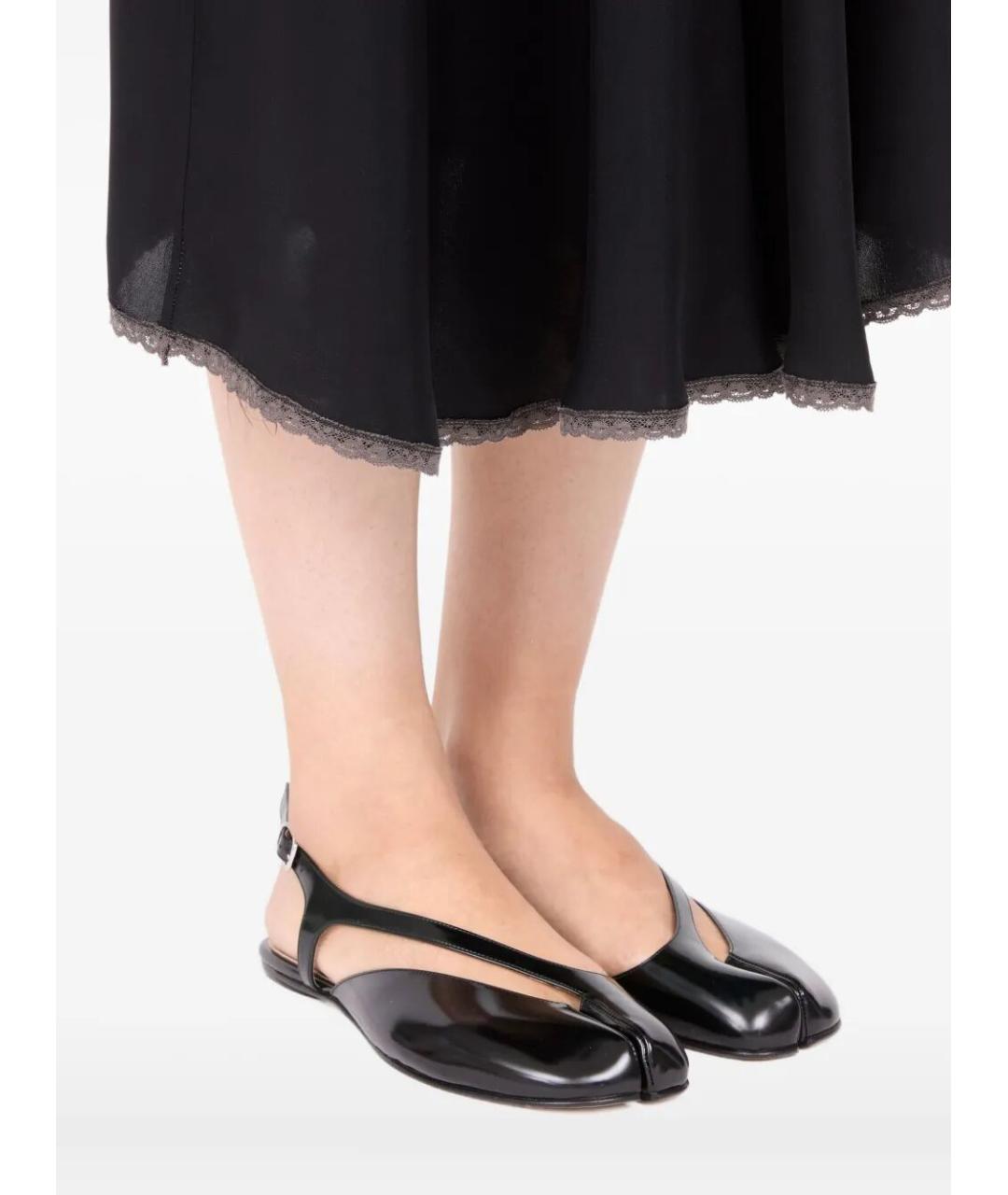 MAISON MARGIELA Черные кожаные сандалии, фото 2