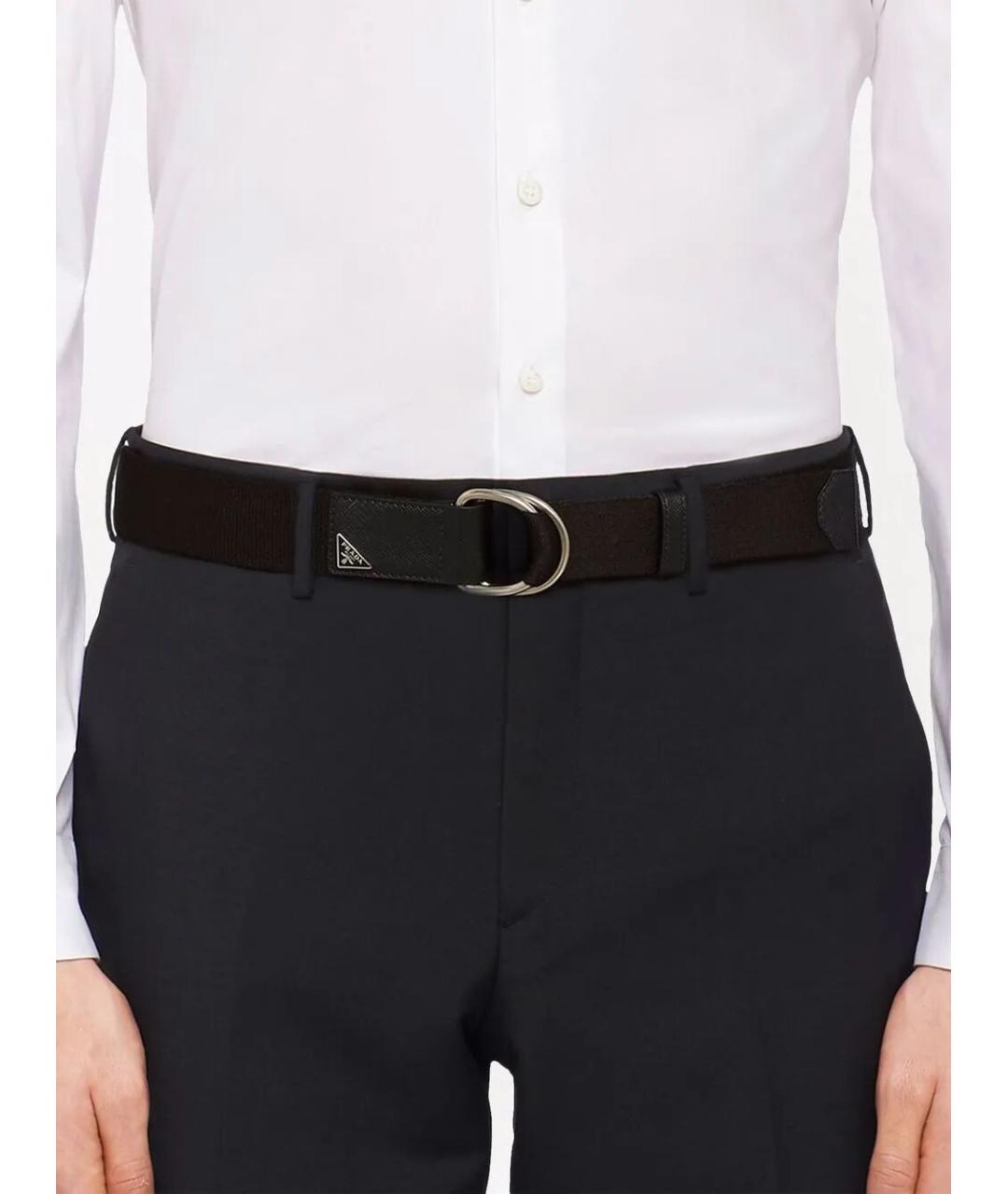 PRADA Черный ремень, фото 2
