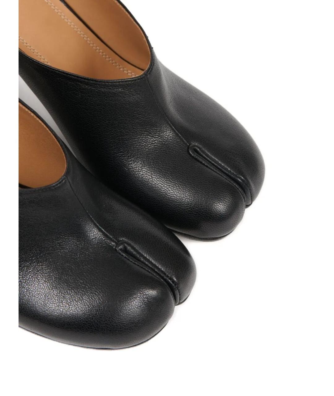 MAISON MARGIELA Черные кожаные мюли, фото 5