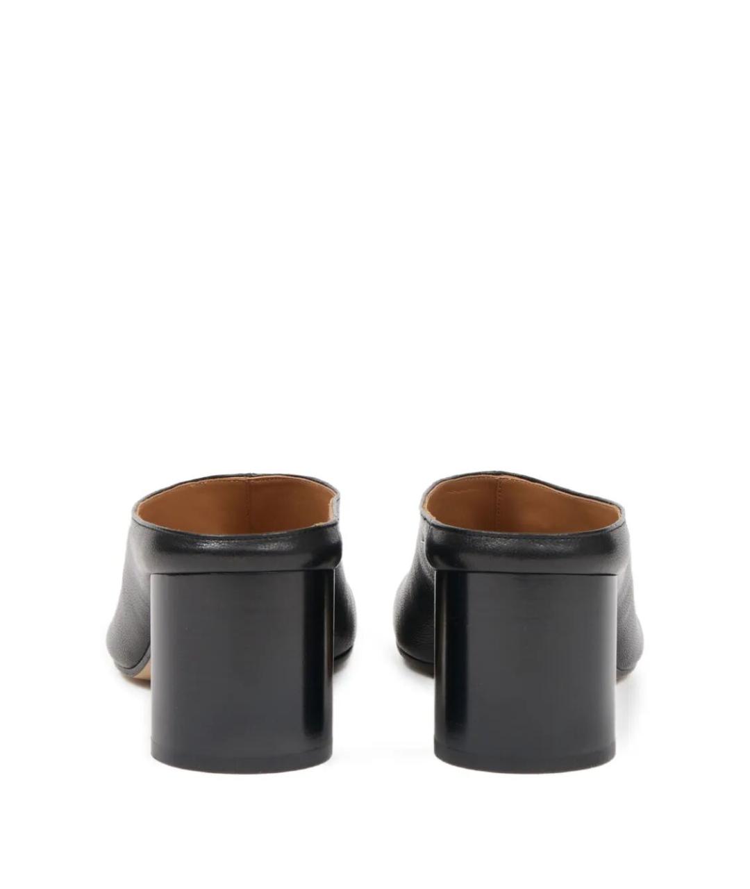 MAISON MARGIELA Черные кожаные мюли, фото 3