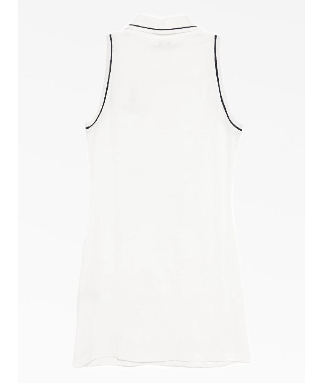 SPORTY AND RICH Белое хлопковое повседневное платье, фото 2