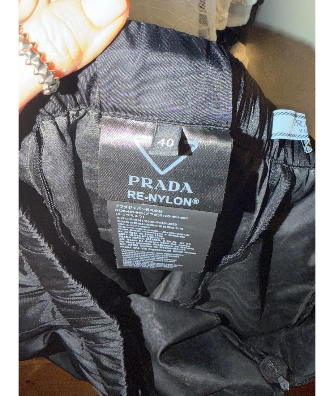 PRADA Черные брюки широкие, фото 4