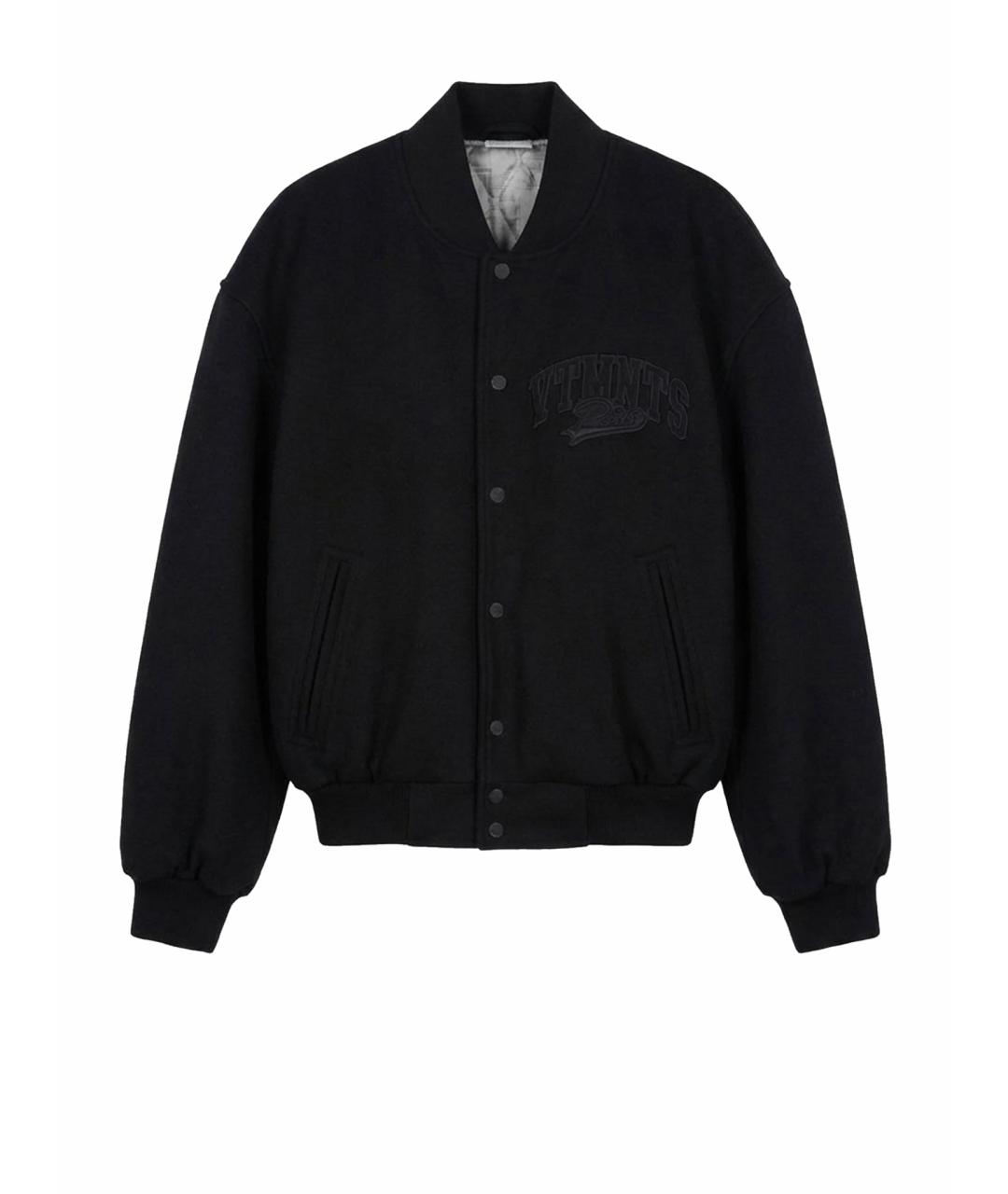 VETEMENTS Черная шерстяная куртка, фото 1