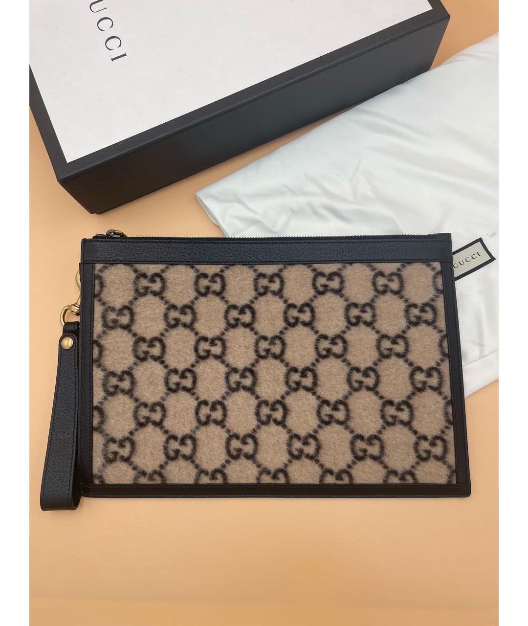 GUCCI Бежевая папка для документов, фото 5