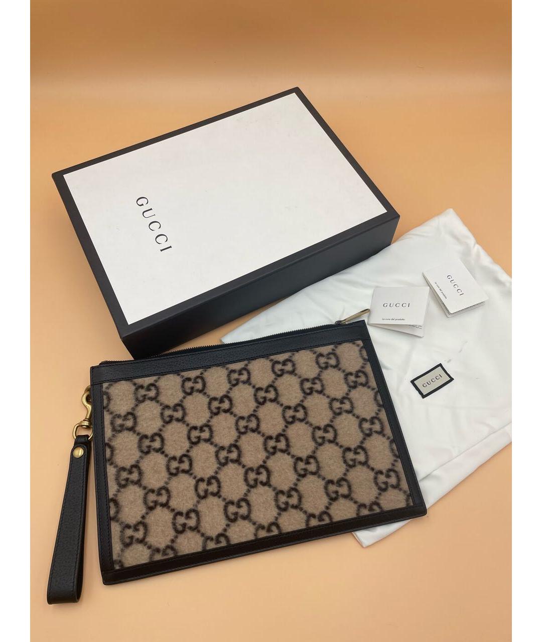 GUCCI Бежевая папка для документов, фото 4