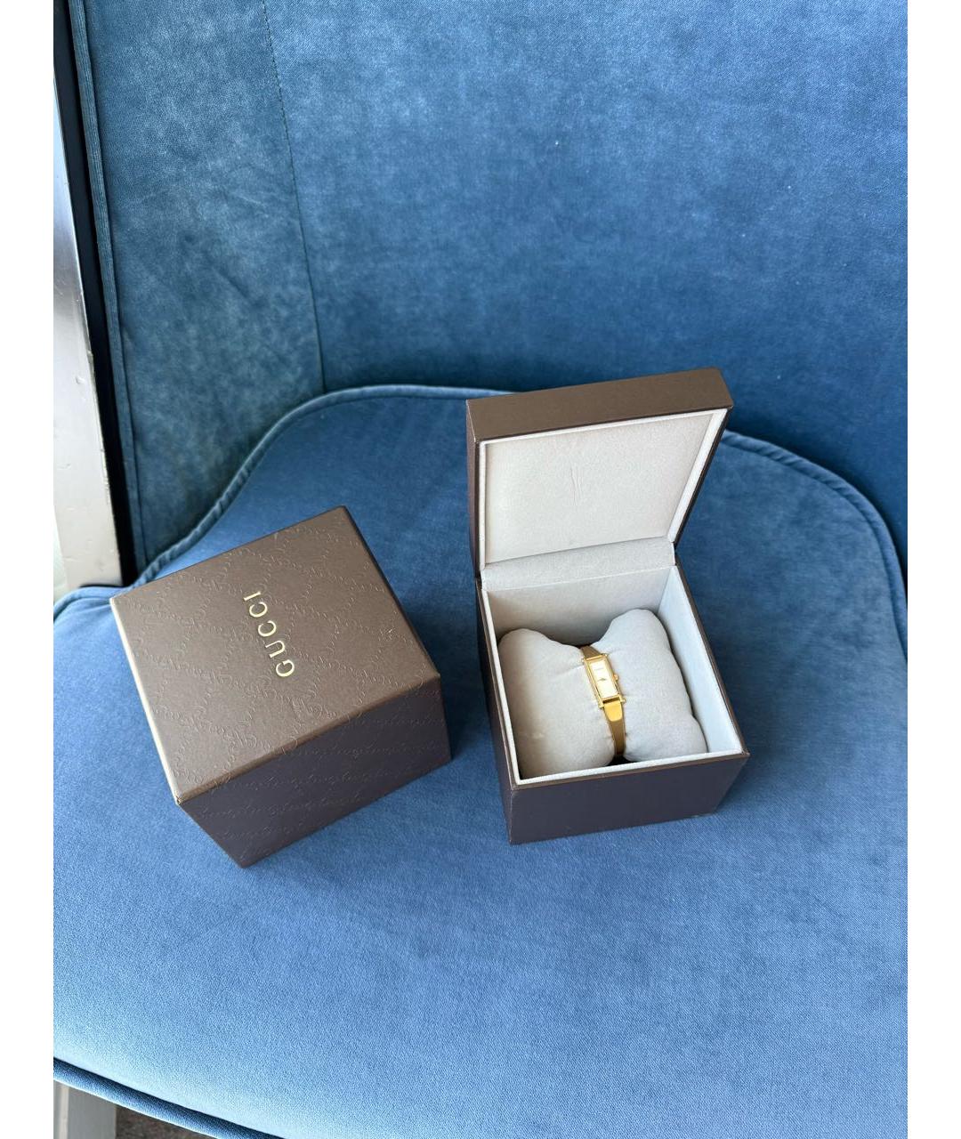 GUCCI Золотые позолоченные часы, фото 5