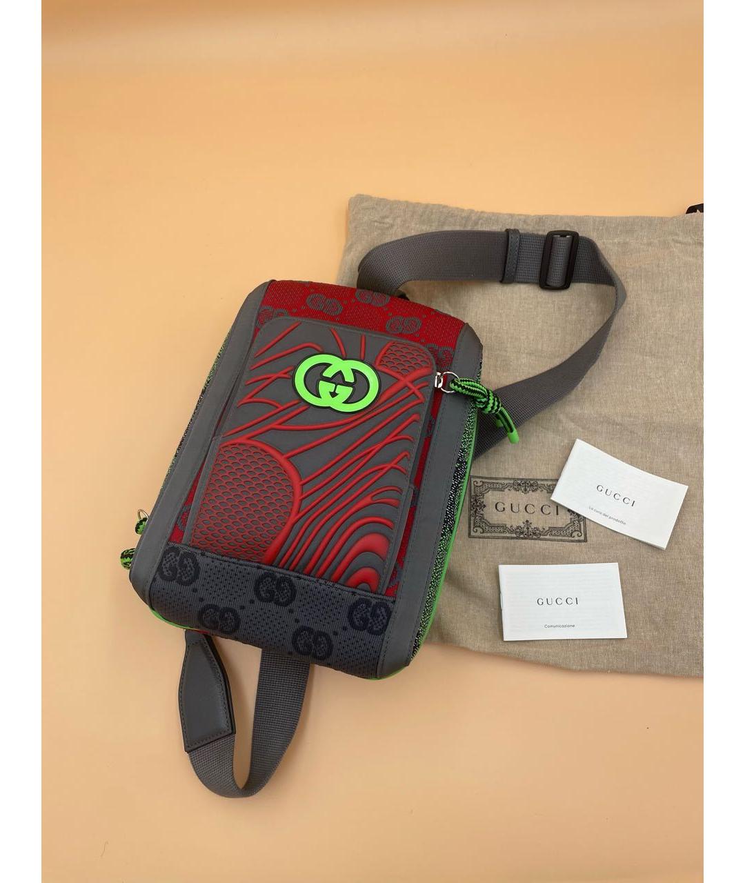 GUCCI Мульти тканевая сумка на плечо, фото 2