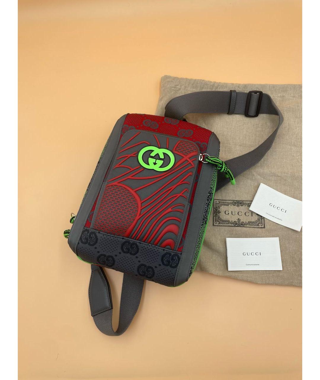 GUCCI Мульти тканевая сумка на плечо, фото 9