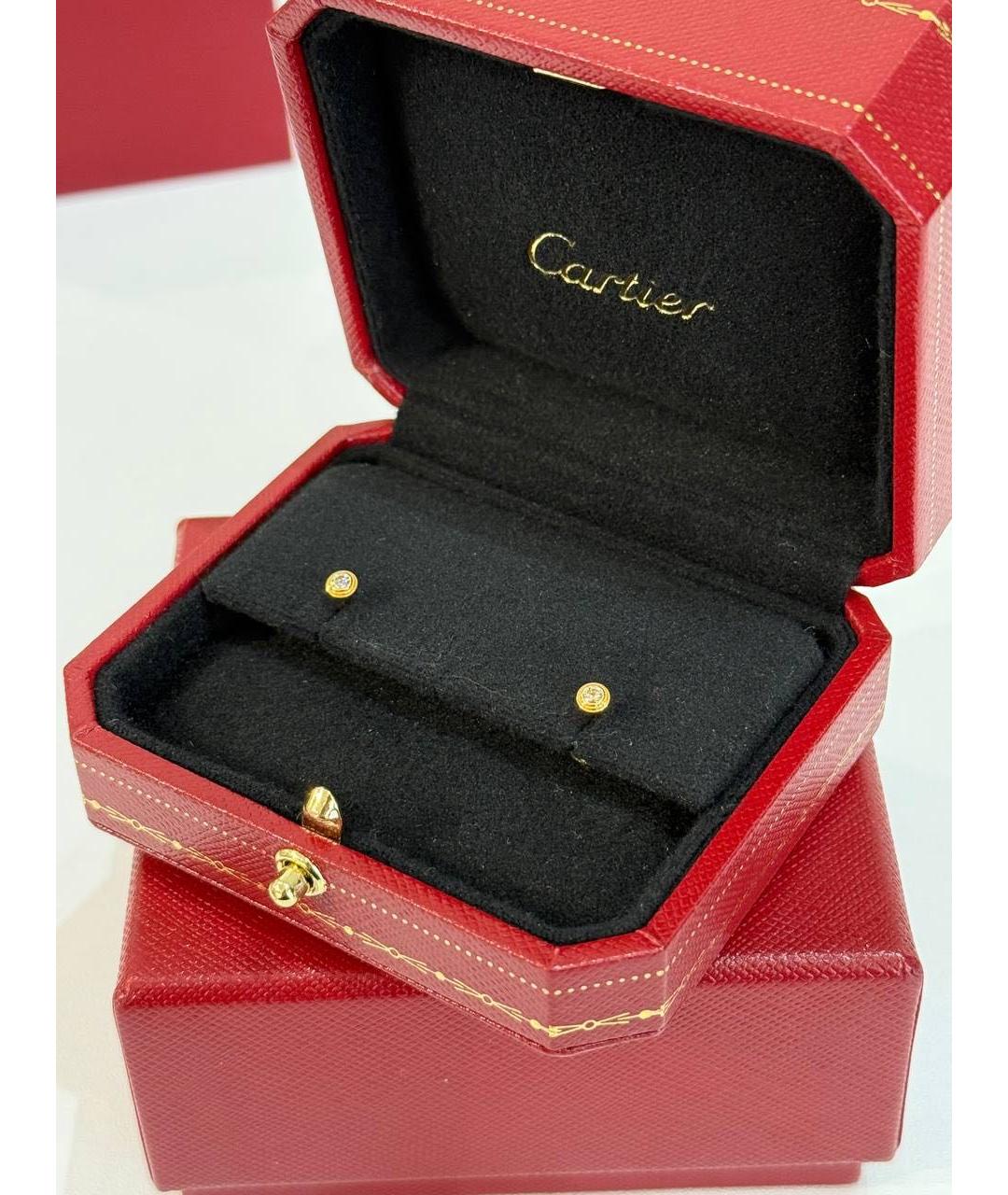 CARTIER Золотые серьги из желтого золота, фото 3