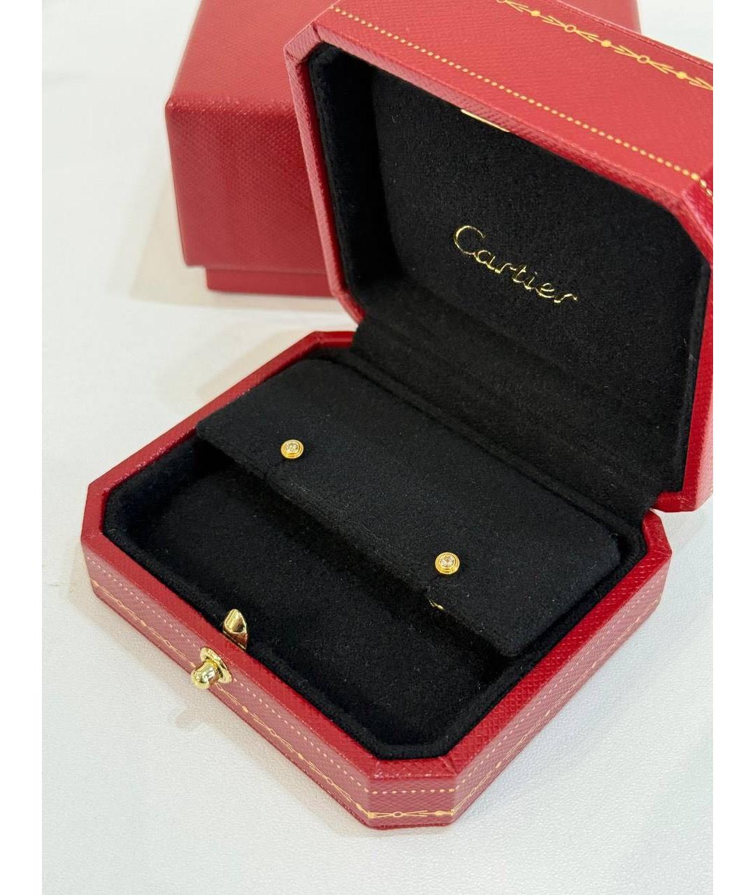 CARTIER Золотые серьги из желтого золота, фото 2