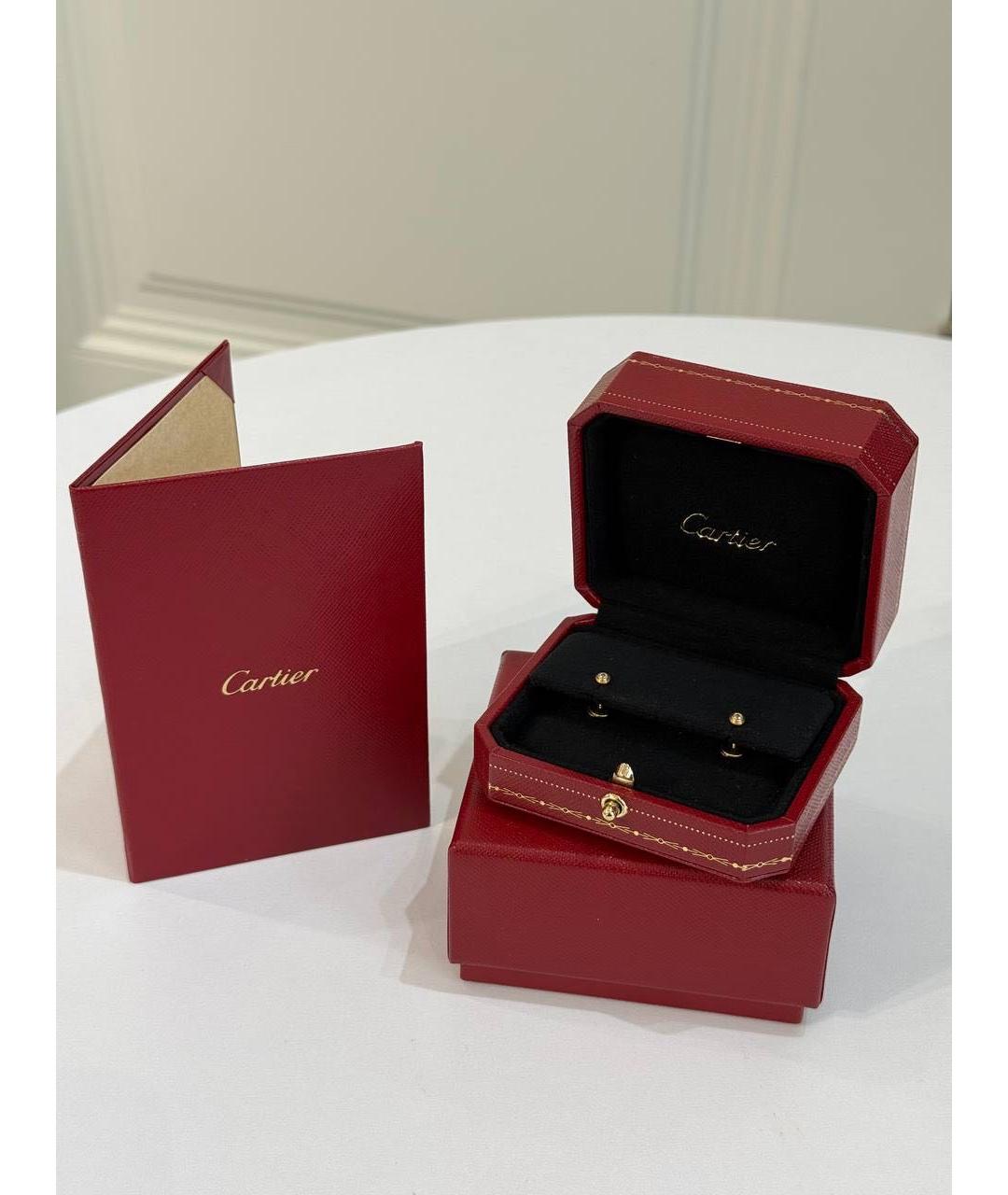 CARTIER Золотые серьги из желтого золота, фото 4