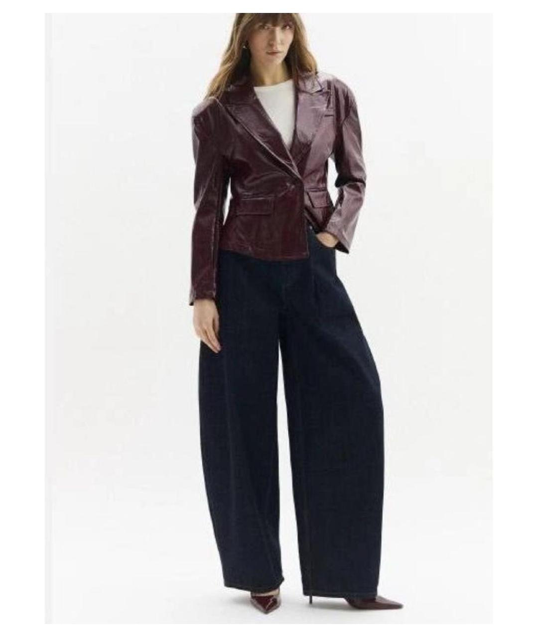 JACQUEMUS Черные хлопковые прямые джинсы, фото 5