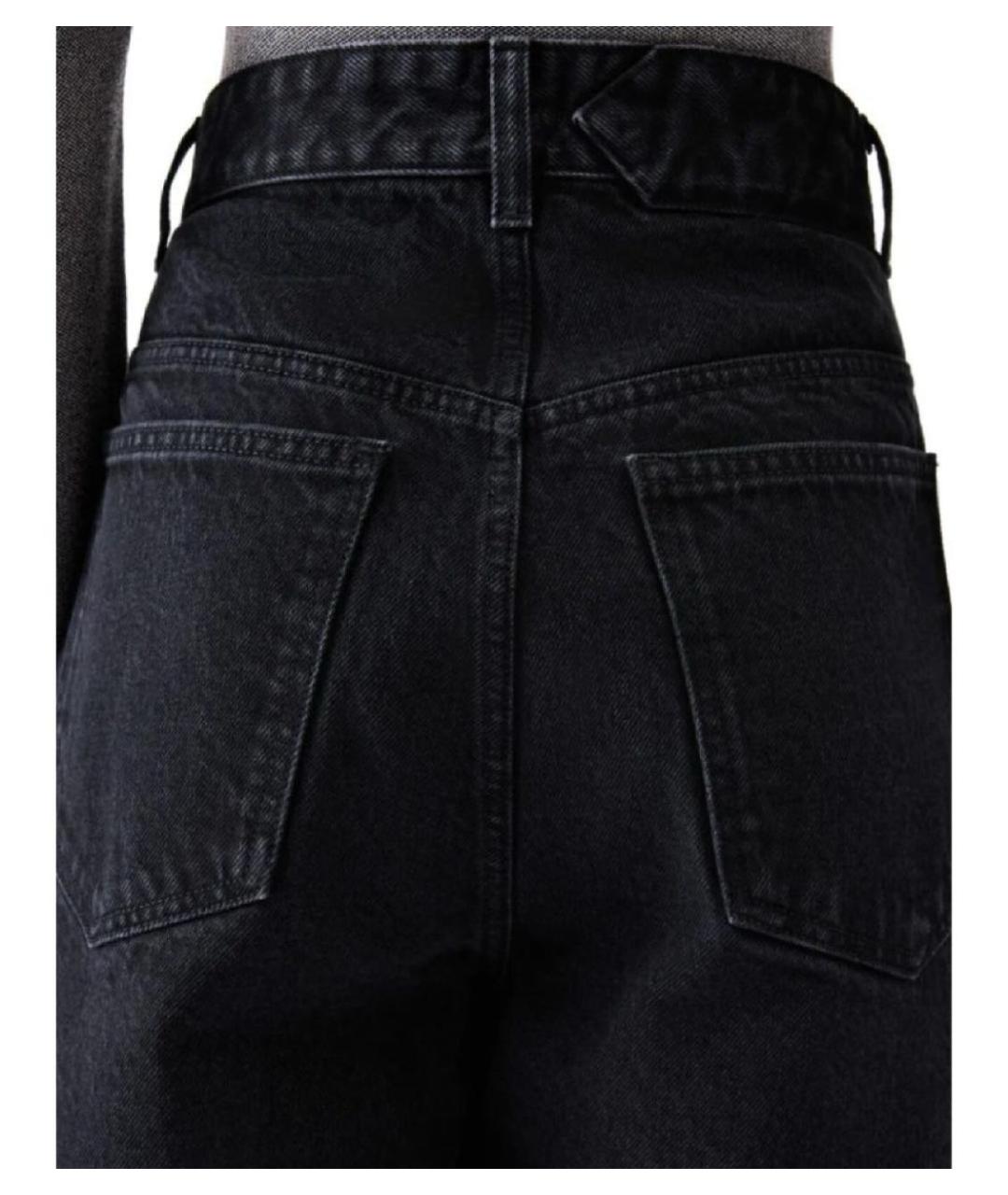 JACQUEMUS Черные хлопковые прямые джинсы, фото 8