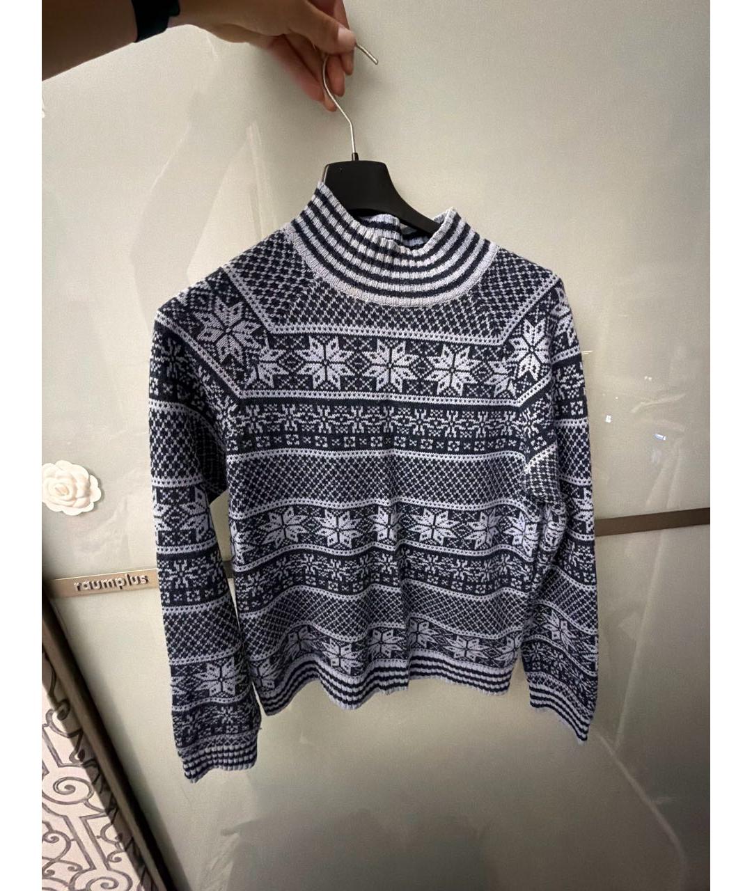 BOGNER Синий шерстяной джемпер / свитер, фото 5