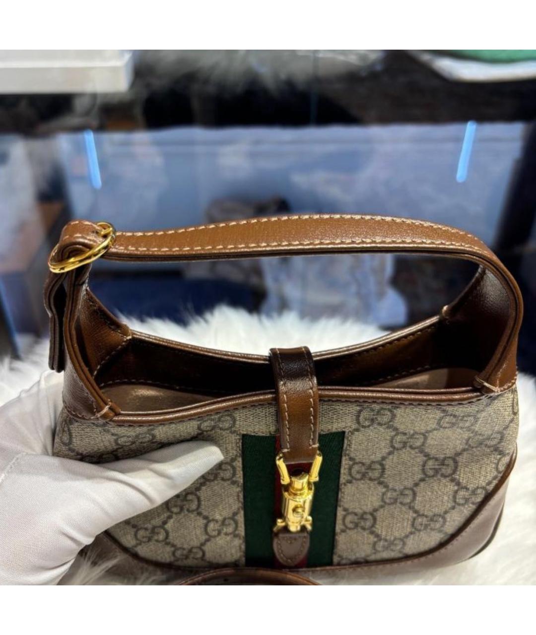 GUCCI Кожаная сумка через плечо, фото 7