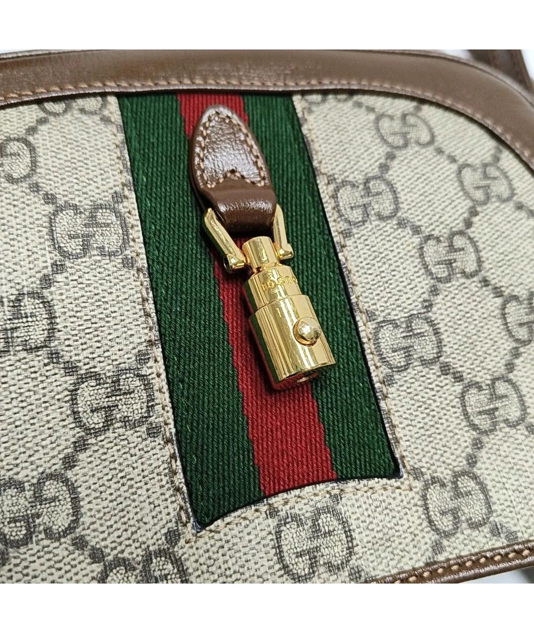 GUCCI Коричневая кожаная сумка с короткими ручками, фото 8