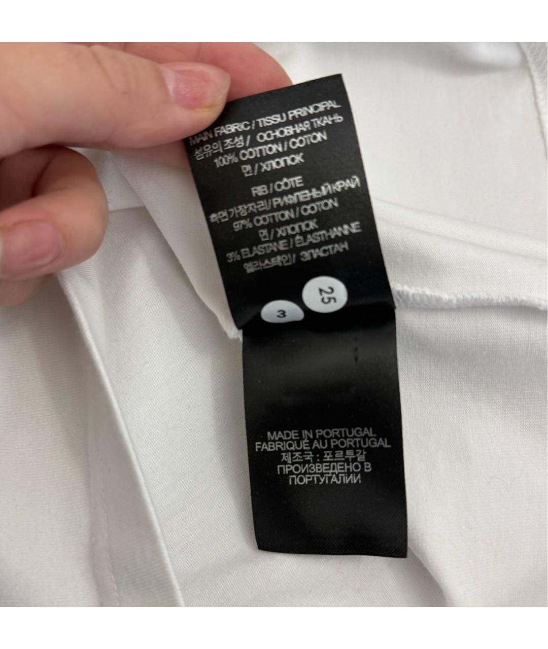 VETEMENTS Белая хлопковая футболка, фото 4