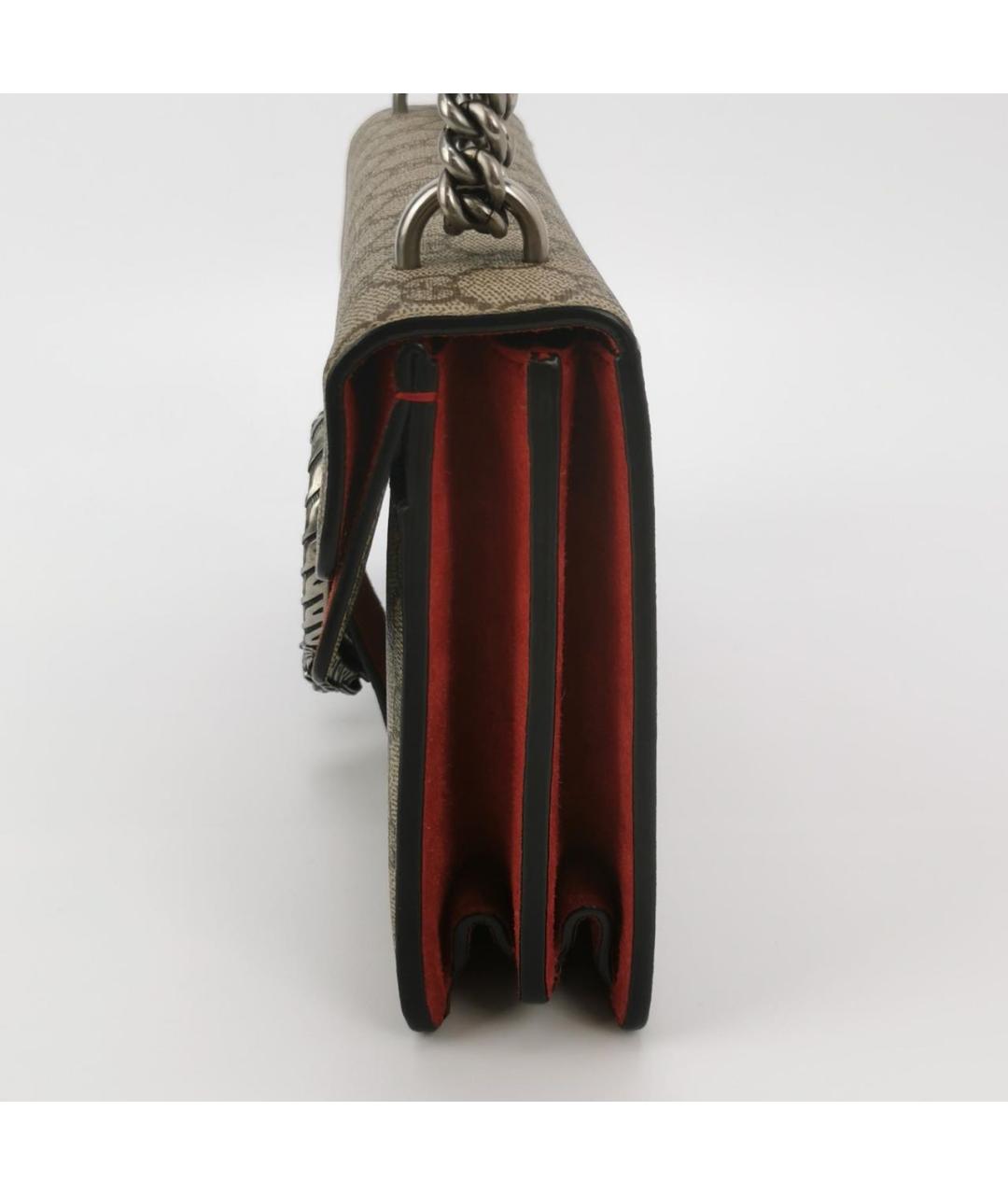 GUCCI Бежевая кожаная сумка через плечо, фото 2