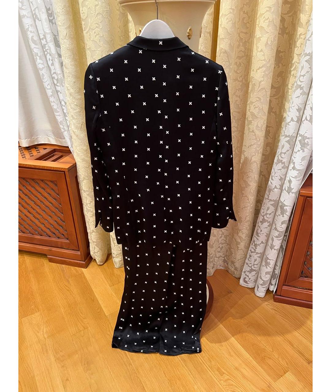 SANDRO Черный вискозный костюм с брюками, фото 2