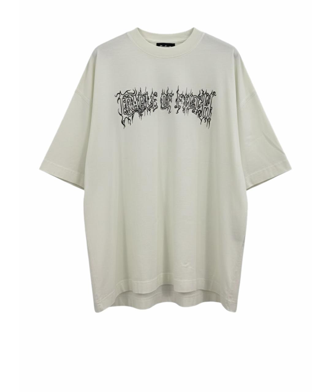 VETEMENTS Бежевая хлопковая футболка, фото 1