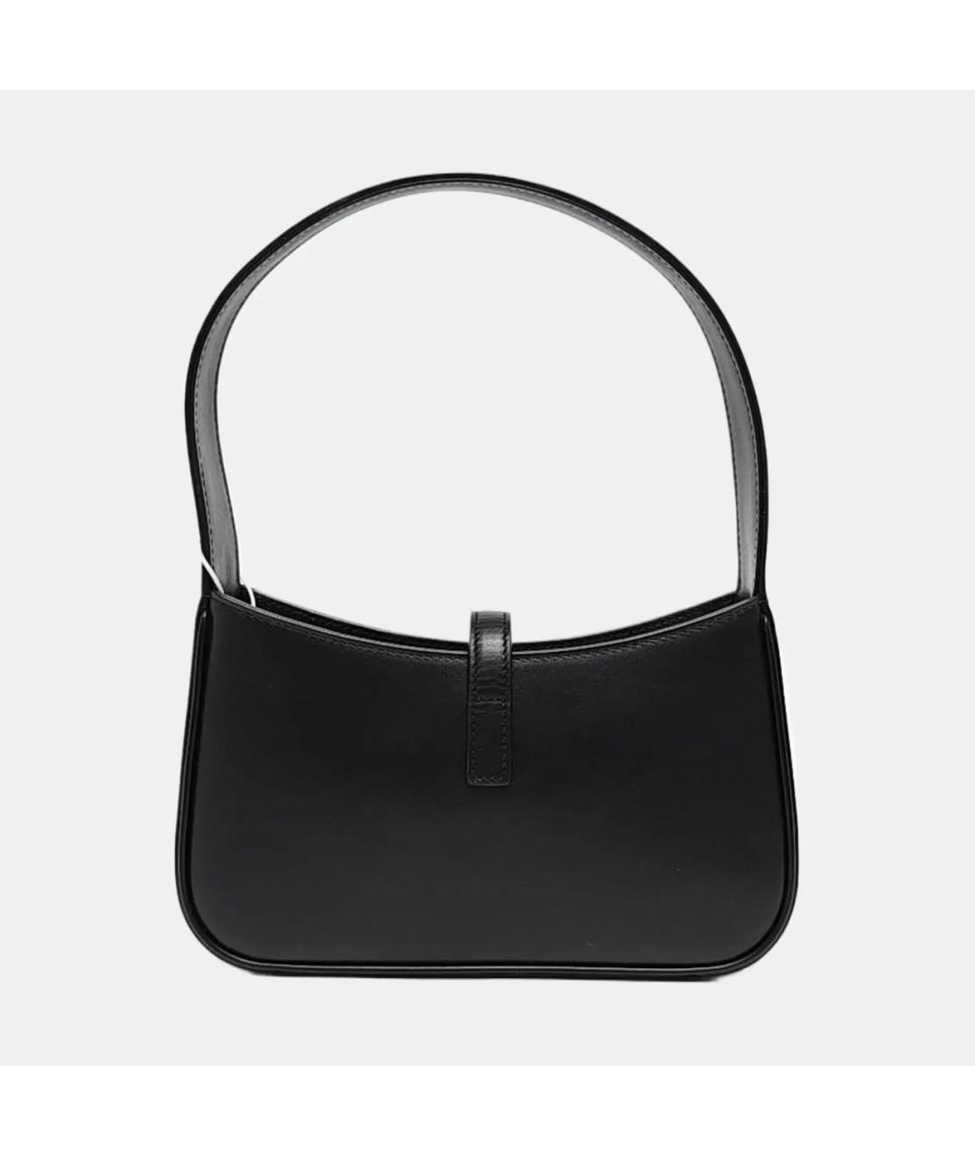 SAINT LAURENT Черная кожаная сумка через плечо, фото 4