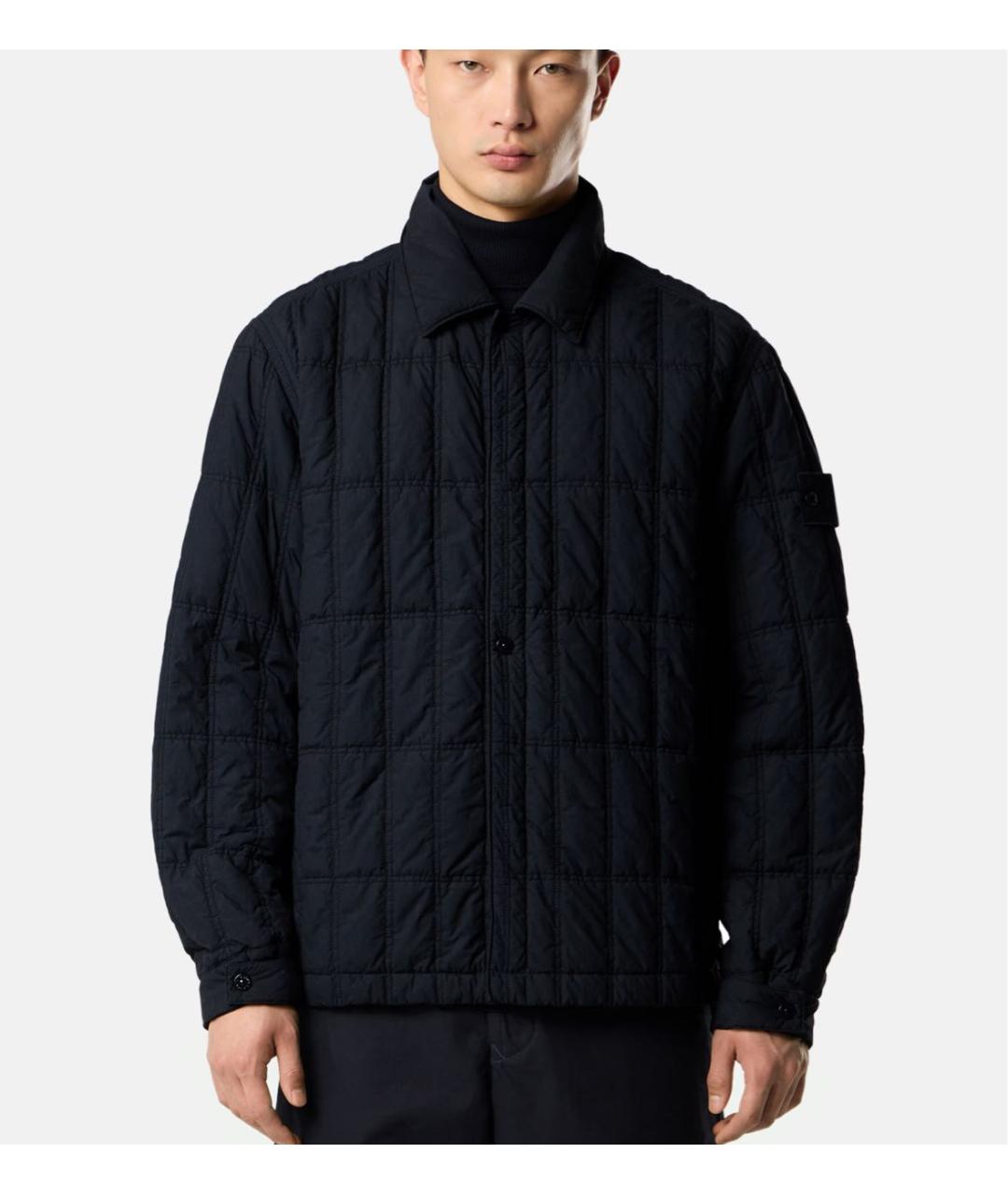 STONE ISLAND Темно-синяя куртка, фото 3