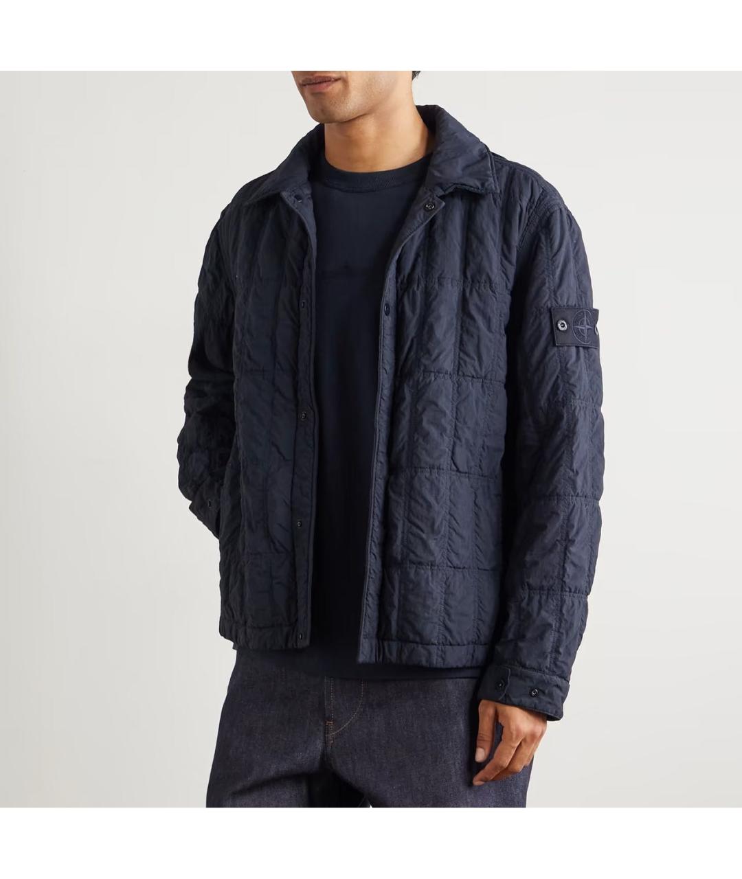 STONE ISLAND Темно-синяя куртка, фото 8