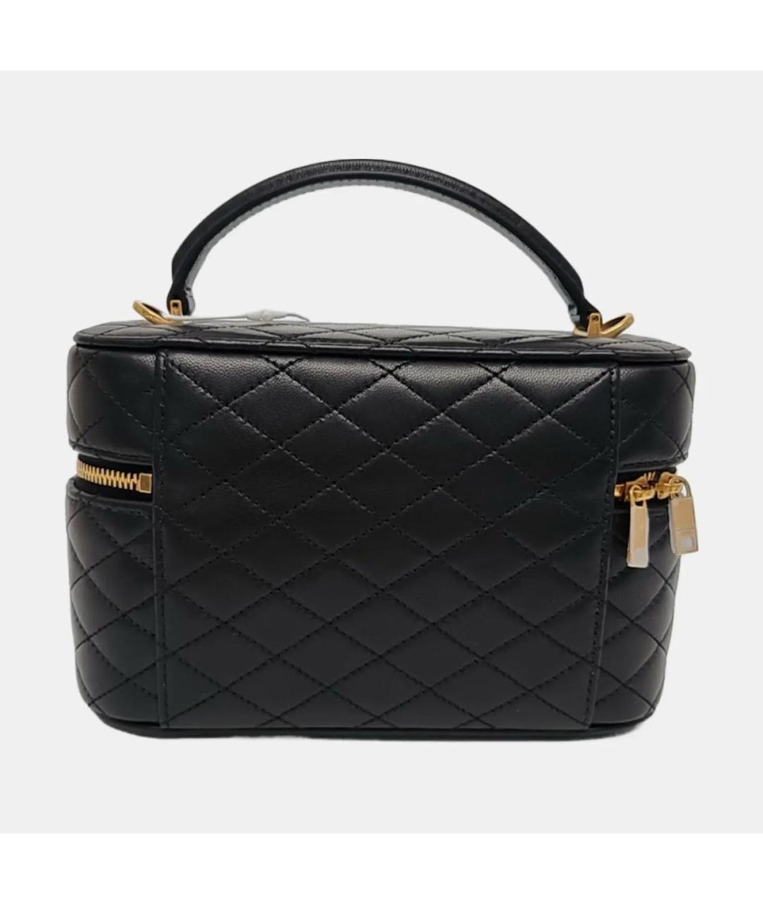 SAINT LAURENT Черная кожаная сумка через плечо, фото 4