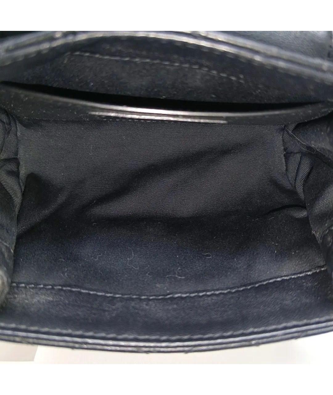 SAINT LAURENT Черная кожаная сумка через плечо, фото 5