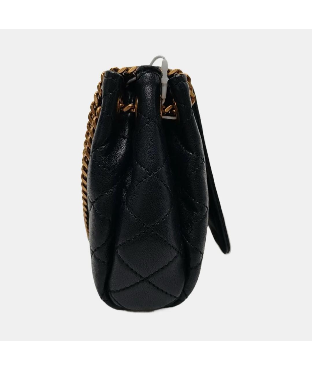 SAINT LAURENT Черная кожаная сумка через плечо, фото 3