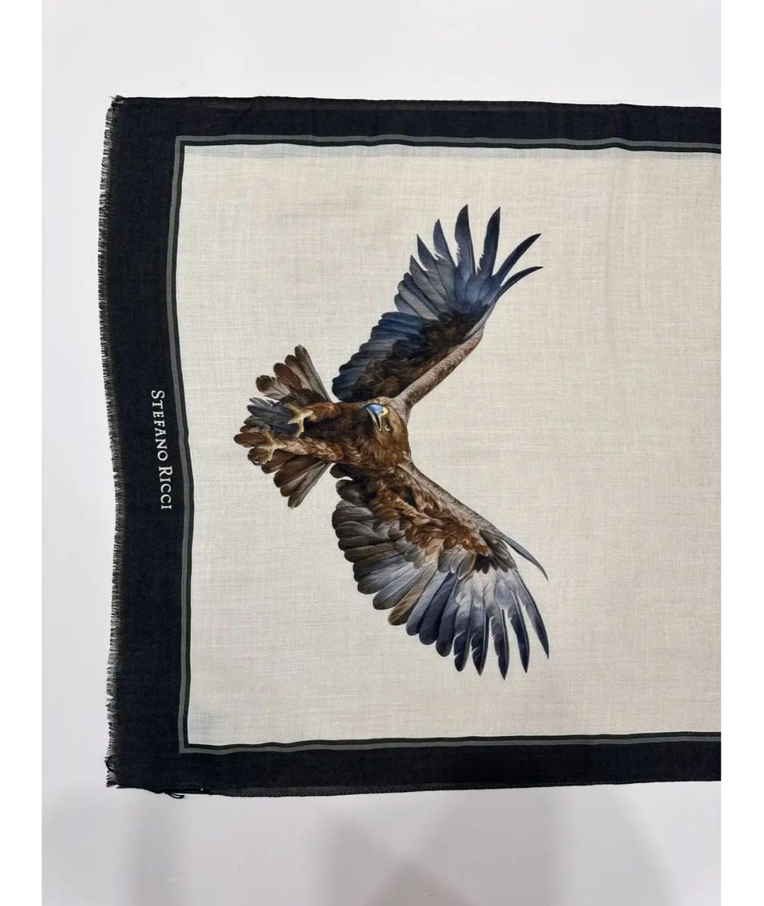 STEFANO RICCI Бежевый кашемировый шарф, фото 5