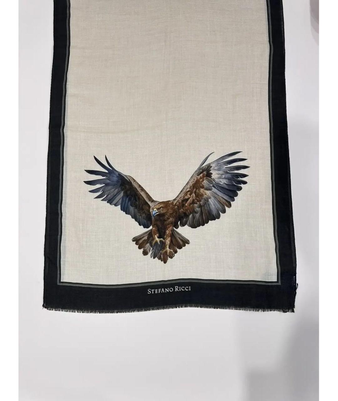 STEFANO RICCI Бежевый кашемировый шарф, фото 9