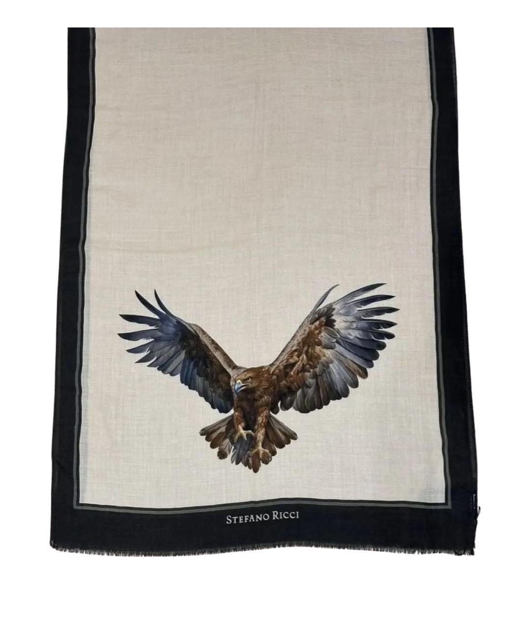 STEFANO RICCI Бежевый кашемировый шарф, фото 1