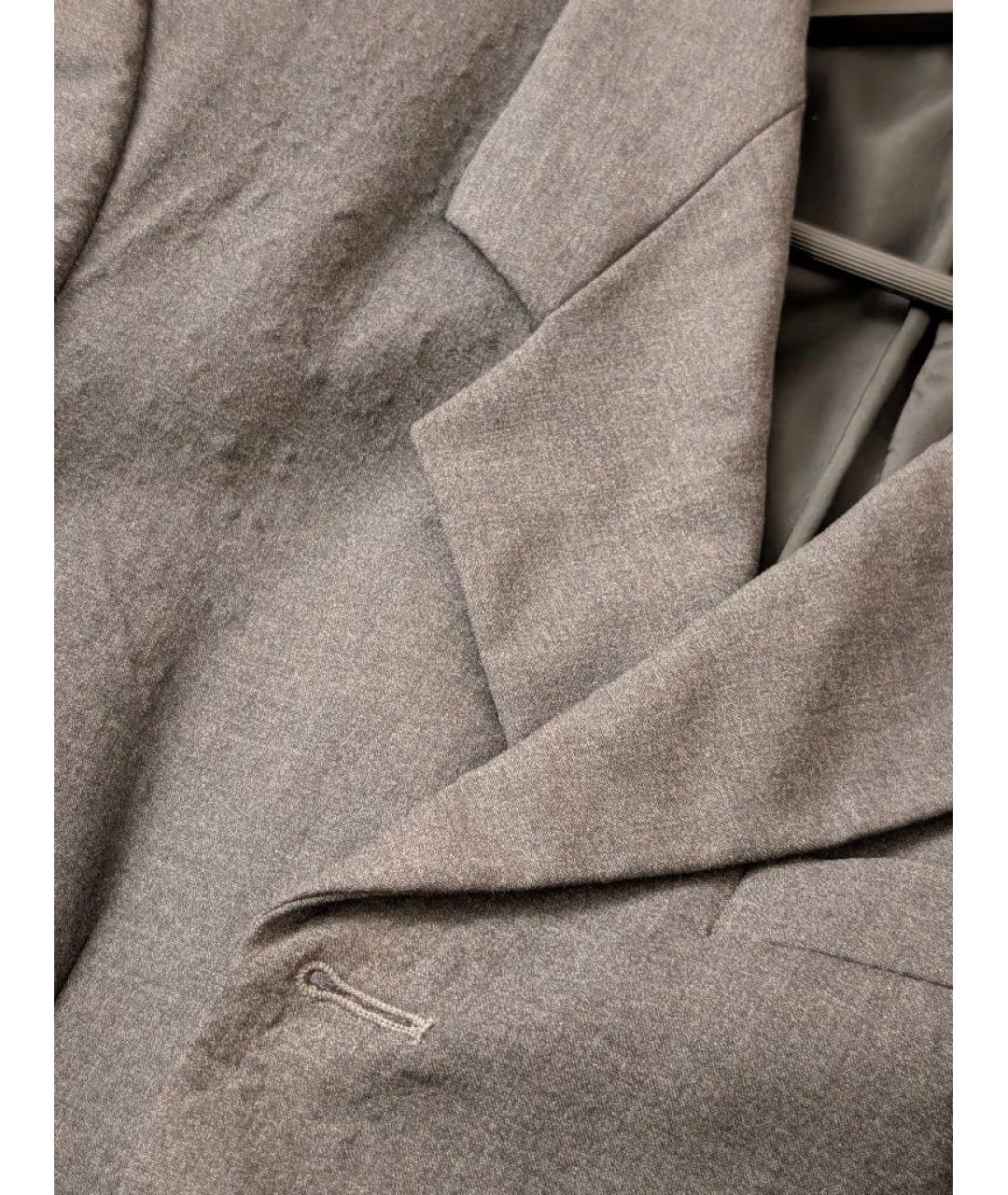 EMPORIO ARMANI Серый шерстяной пиджак, фото 3